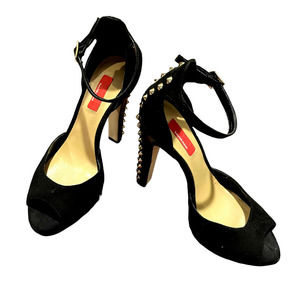 RED Saks Black Peep Toe Heel size 7